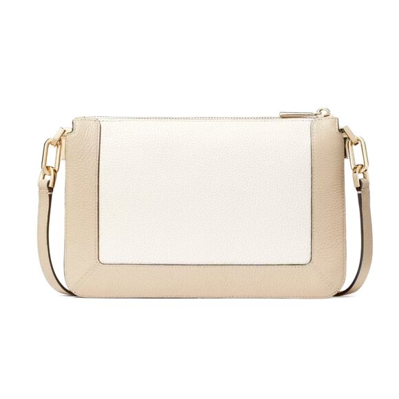 New Kate Spade Lena Colorblock Double Compartment Crossbody Light Sand Multi - Picture 6 of 6